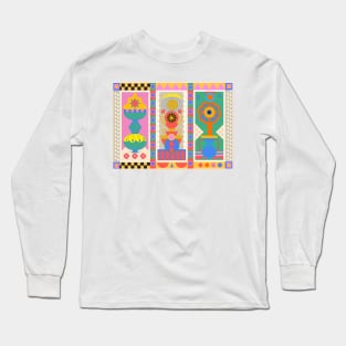 Summer's  geometric Beat Long Sleeve T-Shirt